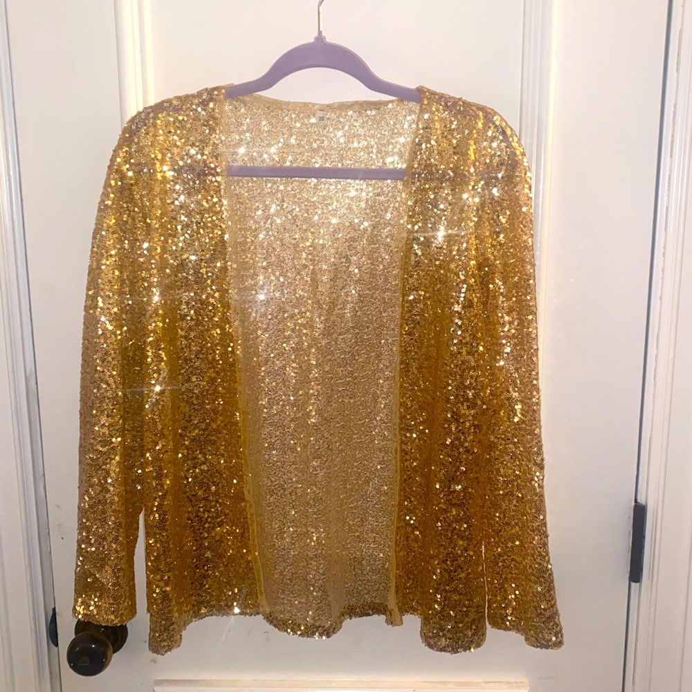 NWOT GORGEOUS GOLD COVER UP